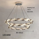 Circular Crystal Ceiling Light by Axyaa - Luxurious Living Room Decor
