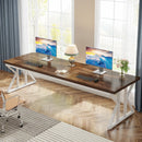 Axyaa Executive Desk: 78.7-Inch Large Workstation for Computer, Office, Writing, and Study
