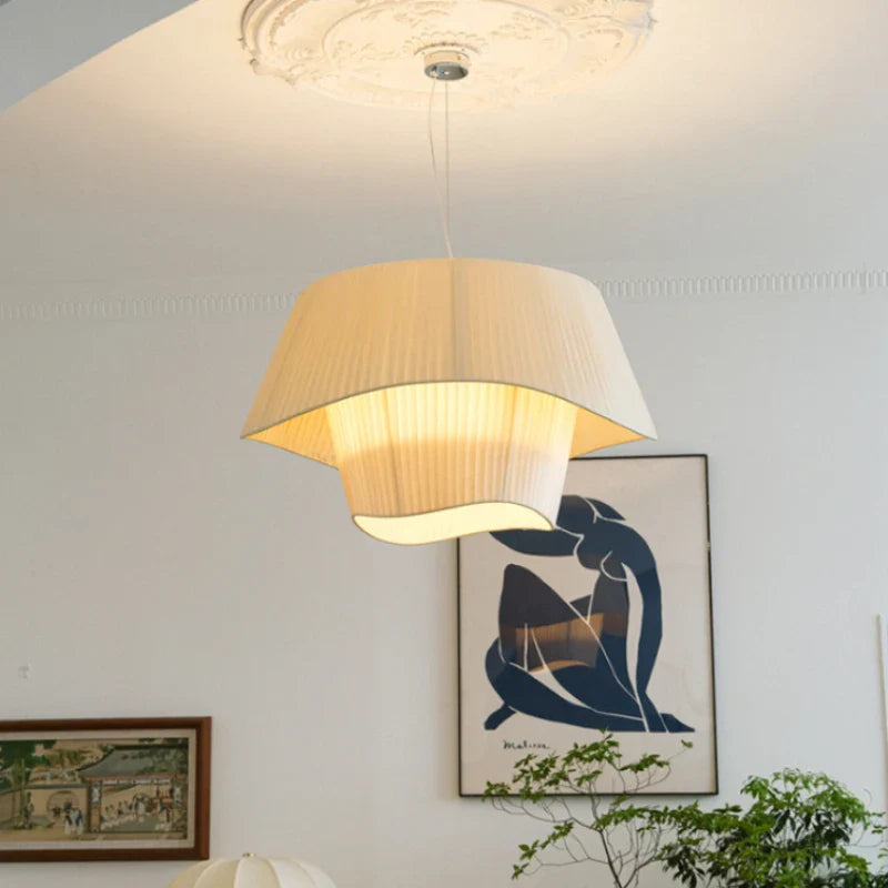 Nordic Style Fabric Chandelier for Home Decor - Axyaa