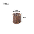 Axyaa Handwoven Rattan Wicker Serving Baskets for Bread Fruit Vegetables - 7 Styles