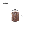 Axyaa Handwoven Rattan Wicker Serving Baskets for Bread Fruit Vegetables - 7 Styles
