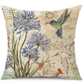 Axyaa Nature-Inspired Floral & Fauna Pillow Covers - Sofa Bedroom Car Cushion Cover