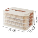 Axyaa Multi-Layer Dumpling Box Food Storage Container Refrigerator Organizer