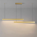 Axyaa Modern Copper Chandelier: Minimalist Nordic-style Lighting for Living, Dining, Bar.