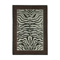 Axyaa Leopard Print Area Rug: Modern Living Room Carpet, Non-slip Washable Mat