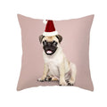 Axyaa Christmas Hat Pet Printed Cushion Cover 45x45cm