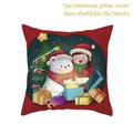 Axyaa Christmas Cushion Cover 2022: Merry Decorations, Navidad, Noel, Xmas Gifts, Happy New Year 2023