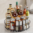 Axyaa Seasoning Storage Tray: Rotating Kitchen Organizer for Cosmetics, Bathroom, and Pantry