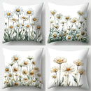 Axyaa Geometric Print Square Cushion Cover - Home Sofa Decor Pillow Cover