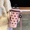 Axyaa Stainless Steel Tumbler with Ceramic Liner & Strap, 720ML Capacity