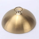 Axya Gold Stainless Steel Plate Cover for Western Style Food & BBQ Pot