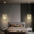 Axyaa Crystal Dining Room Round Pendant Light Luxury Fixture
