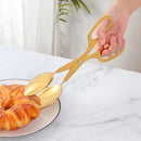 Axyaa Gold Food Scissor Tong for Kitchen Utensils & Cooking Clever Clamp