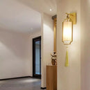 Axyaa Copper Wall Lamps - Minimalist Designer LED Sconce Lights for Living Room & Hotel