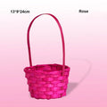 Axyaa Hand-Woven Flower Storage Baskets: 3 Shapes for Shopping & Storage