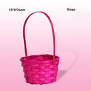 Axyaa Hand-Woven Flower Storage Baskets: 3 Shapes for Shopping & Storage