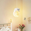 Axyaa Resin Animal Pendant Lights: Kids Room Hanging Lights with Cute Animal Modeling