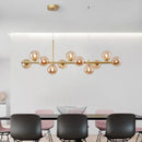 Axyaa Glass Ball LED Ceiling Chandeliers | Modern Hanging Lamp for Kitchen Living Dining Room
