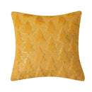 Plush Yellow Pillow Cover 45x45cm for Living Room Decor - Axyaa