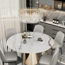 Axyaa Crystal Chandelier Pendant Light for Living Room Dining Room