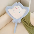 Axyaa Devil Fish Pillow for Office and Bedroom Sleep, Sofa Backrest Fish Waist Cushion