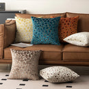 Axyaa 3D Leopard Print Sherpa Pillow Cover 18x18 Inch in Various Colors