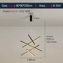Axyaa Minimalist Long Strip LED Pendant Light for Home Living Room, Dining Room & Bar