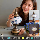 Axyaa Mosaic Flower Light Material Package Handmade Table Lamp