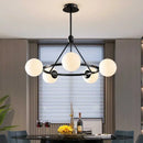 Axyaa Nordic Glass Chandelier Modern Lighting Fixture for Home Decor