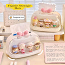 Axyaa Kawaii Tissue Box Holder Display Box Organizer Dolls Desktop Ornament