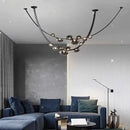 Axyaa Glass LED Chandelier for Stylish Home Decor