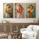 Axyaa Floral Canvas Print for Modern Scandinavian Home Decor