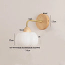 Axyaa Wood Canopy LED Wall Light Fixture with Pull Chain Switch