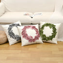 Axyaa Christmas Festival Flower Round Pillowcase for Cozy Home Decor