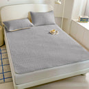 Axyaa Latex Bed Mat, Quilted Mattress Cover with Air Conditioning, 140x200 160x200