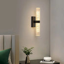Axyaa Crystal Wall Lamp: Modern Luxury LED Wall Light for Hotels & Homes
