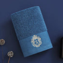 Axyaa Christmas Red Cotton Bath Towels Embroidered Hotel Home Spa Gym Gift Towel