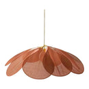 Axyaa Petal Pendant Light: Colorful Floral Fabric Chandelier for Home Living Room