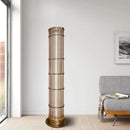 Axyaa Luxury Glass Floor Lamp - Elegant Living Room & Bedroom Decor