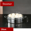Axyaa Stainless Steel Steamer Tray with Cover - Double Ear Dumpling Rack