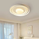 Axyaa Cream Wind Bedroom Ceiling Lamp Full Spectrum LED Eye Protection Art Living Room
