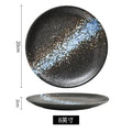 Axyaa 6" & 8" Ceramic Dinner Plate Set for Home and Restaurant Use