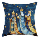 Axyaa Christmas Pillowcase Set for Living Room Sofa and Bedroom Decoration