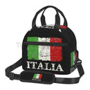 Axyaa Italia Flag Insulated Lunch Bag with Adjustable Strap Thermal Lunch Box