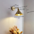 Axyaa Copper LED Wall Light: Modern Nordic Lamp for Dining, Bathroom, Bedroom