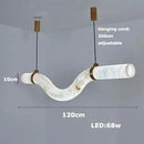 Axyaa Copper Marble Pendant Lamp for Modern Living Room Aesthetic