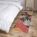 Axyaa Bohemian Retro Tassel Cotton Linen Rug 60x180 for Home Décor