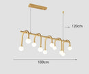 Axyaa Dining Room Chandelier | Indoor Ceiling Pendant Light Fixture | Salon Decor Lighting