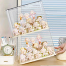 Axyaa Acrylic Figure Display Stand: Transparent Organizer Box for Dust-proof Storage
