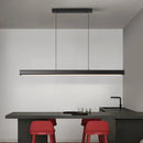 Axyaa Modern LED Ceiling Chandelier for Dining & Kitchen, Minimal Black/White Hanging Lamp